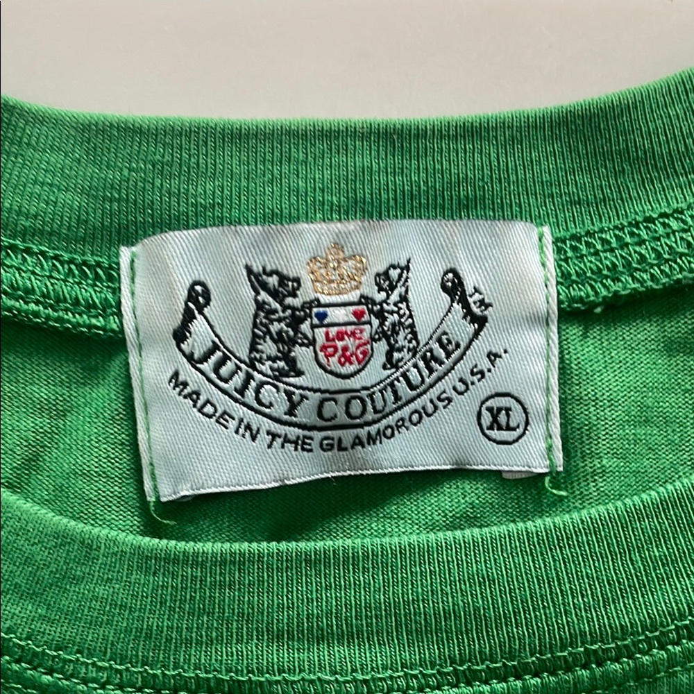 Green juicy couture shirt - Picture 2 of 3